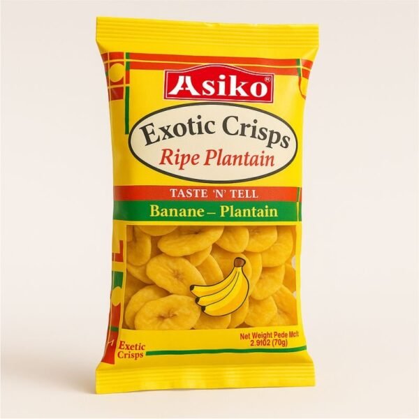 Asiko Plantain Chips Slightly Salted – 75g x 24