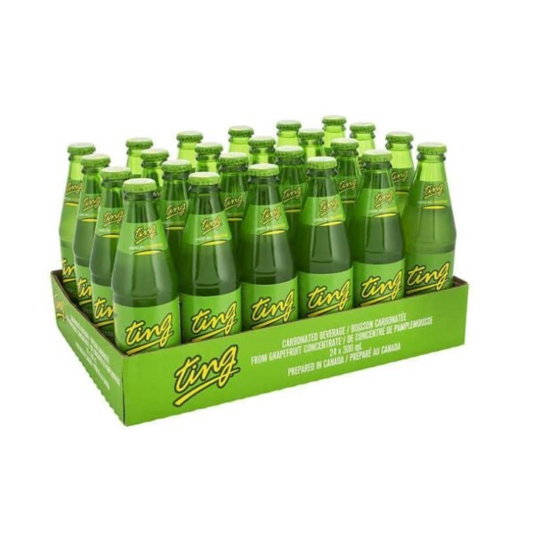D&G Ting Sparkling Grapefruit Soda Bottles - 355ml x 24